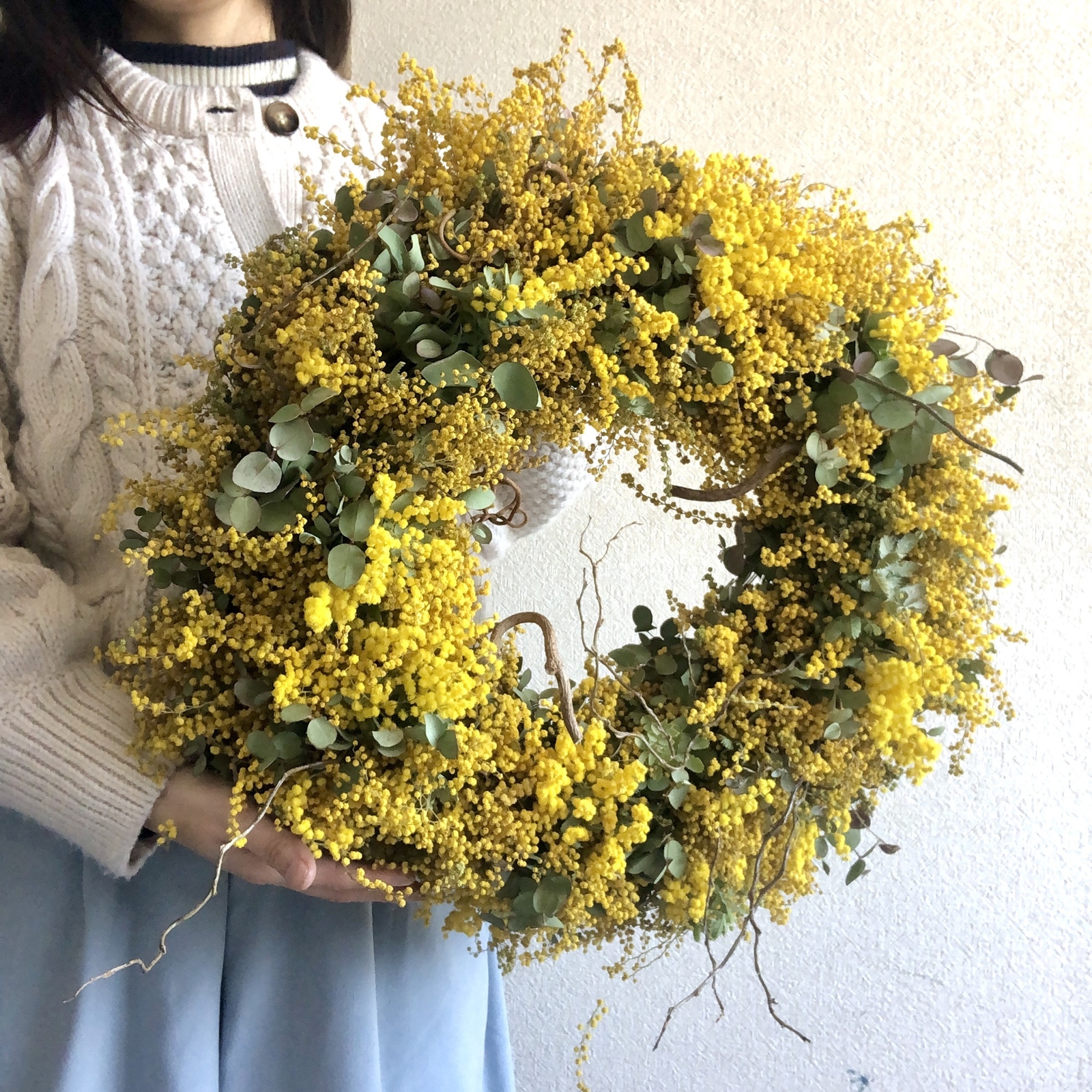 ミモザユーカリリース - naturalflowers | minne byGMOペパボ 国内最大 