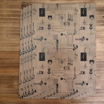 [ラッピングペーパー] tutty stamps collage < A4 10枚(クラフト紙) >