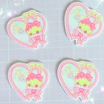 ゆめかわ🌈🐰ハートラビットパーツ