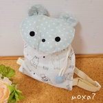 クマ柄のクマちゃんリュック