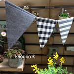 【お得2点セット】おうちcafé ナチュラルフラッグガーランド