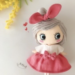 ふわふわピンクのワンピース♡リボンセット　イルメール　ハッピードール　イーマリー