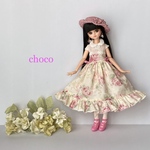 リカちゃん服　ピュアニーモ服　5月の花々に囲まれて💐訳あり品