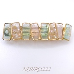 新緑のリズム　ミニバレッタ＊送料無料＊6㎝ ヘアアクセサリー　#minne_new 母の日