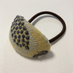 ミナペルホネン　ヘアゴム　handmade pendant イエロー