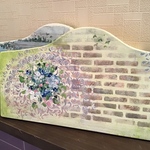 ♡ やさしいイングリッシュガーデン　表札　トールペイント　24センチ