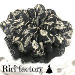 ブラックボタニカル🍂さらにもこもこ✨シフォンシュシュ❤(×ブラック)