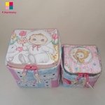 S様ご注文品です   パッチワーク／ CUBE型／小物入れ／ぷにぷにキャンディ