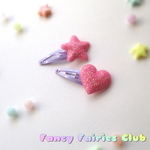 ２本セット☆お星さまとハート☆♡パッチンピン