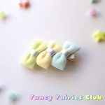 ３連パステルミニリボンクリップ