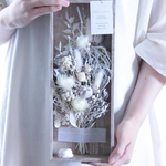  2way 壁掛け＋置き型　シャビーウッドフレームbotanical  swag *アンティークホワイト＋アロマストーンミニ