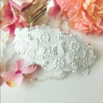 フラワーレースとパールのボンネ