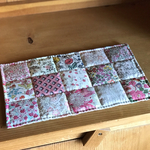 パッチワークティーマット＊リバティ pink野いちご