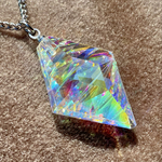 🌈ダイクロ多層ガラスレインボーペンダント🌈