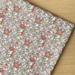 50*50【ブロード】アンティークな植物花柄／ピンク《 生地 ブロード生地 コットン 綿 花柄 フラワー COTTONCANDY 薄手 》