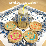 ☺︎麻ひもスマイルコースター2枚set☺︎