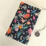 新書本　リバティ プリント使用　ブックカバー　*　スプリングブルームス  Spring Blooms