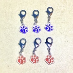 ワクチン接種済アクリルキーホルダー（猫ちゃん型）用・接種回数チャーム　1~5回目