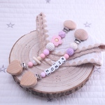 【ブランケットクリップ　ハンドメイド】マルチクリップ◉2本セット♡ベビーピンク　歯固め