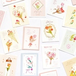 英字 花 紙素材 100枚set 《a poem of tulip》 [P232]