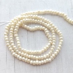 【約2～3×3～4mm　1連約37cm】淡水パール　バロック　ロンデル　