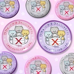 マスクをつけられない方用　缶バッジ　ワケあってマスクをつけられません