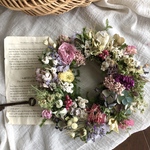 母の日に　＊春の花リース＊野の花のように