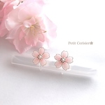 桜のノンホールピアス