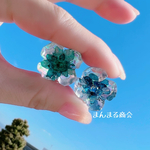 【アナベルの氷🧊】金属アレルギー対応サージカルステンレスピアス、イヤリング可