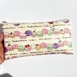 ステキ可愛い💖マカロンパンダ🐼　ラミネート　マスクケース、お財ポーチ、ペンケース　20cmファスナー