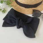 ブラック　ダブルガーゼ  ネッククーラー 保冷剤 熱中症対策