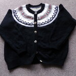 大人ちっくなヨーク編みのカーディガン