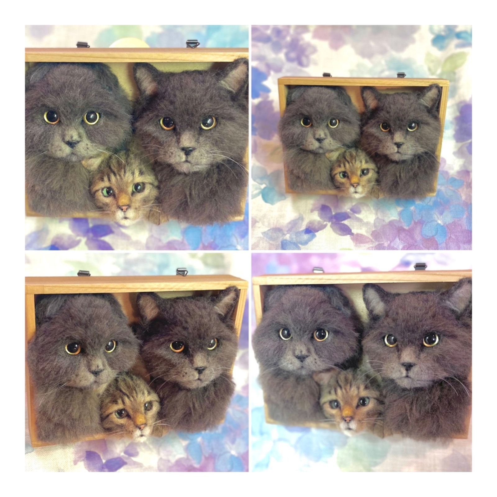 オーダーメイド】羊毛フェルト額縁入り（Mサイズ