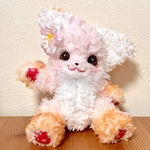 ティア様専用ページ さくらモカちゃん 春 キツネ ぬいぐるみ