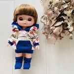 メルちゃんソランちゃんパーカーワンピース【イースター×ブルー】
