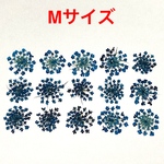 【15枚】レースフラワー の押し花（コバルト）Mサイズ