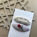 刺繍ヘアピン✳︎2本セット✳︎チューリップ