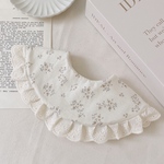 spring flower frill lace bib