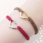 スモールハート♡コードブレスレット