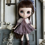 2068 ドット 襟つきワンピース Blythe ブライス アウトフィット 洋服