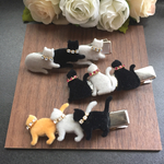 【残り1本】ネコ達のヘアクリップ/1本