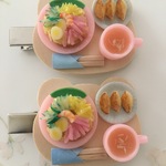 お子さまプレートのヘアクリップ♡冷やし中華&餃子セット♡6cm