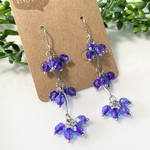 可愛い！紫陽花カラーのチェコビーズピアス・イヤリング♡