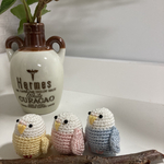 ☆ 編みぐるみ　なかよし💕インコ🦜