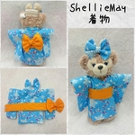 着物 コスチューム  シェリーメイ（15cm） 洋服 水色 星、雪柄