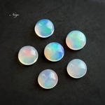 宝石質エチオピア産オパールAAA  ラウンド　カボション6×6mm 1粒　天然石パーツ販売