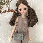 ドール用　ミニチュアバッグ　コロンとしたチェーンバッグ　リカちゃん　ブライス　