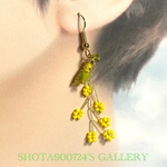 ［再販3］🦜小鳥の片耳ピアス　イヤリング　樹脂ピアス　ノンホールピアス🦜　💛キロたん💛　#minne_new