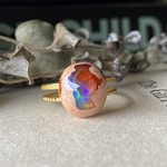 イースターエッグ🥚炎のタマゴ🔥カンテラオパールのリング🌈✨✨