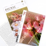 雑誌風 英字 フォト 紙素材 20枚set 《picnic》 [P237]